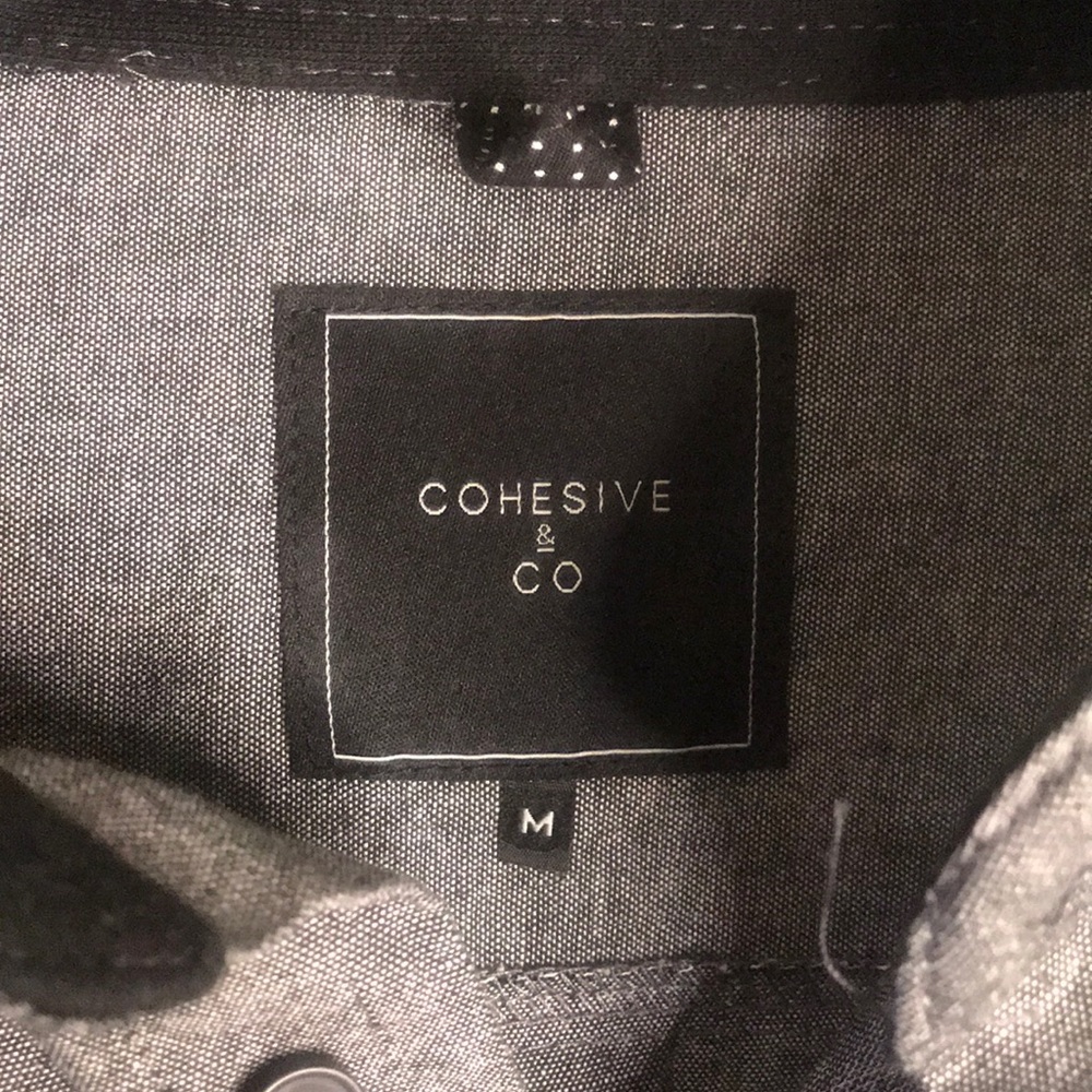 Sever Black Chambray Pullover Button Down - image 4